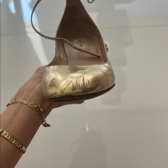 Valentino Gold Heeled Women's Shoes - Picture 4 of 10